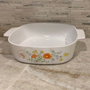 Corning Ware Wildflower Ceramic Baking Dish with Lid